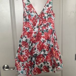 Floral dress with tulle